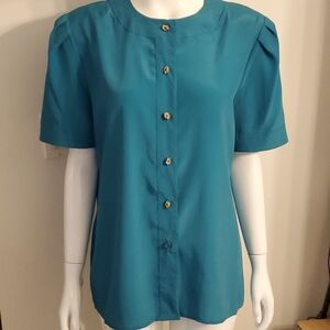 🎄5/$30🎄Teal Short Sleve Blouse
